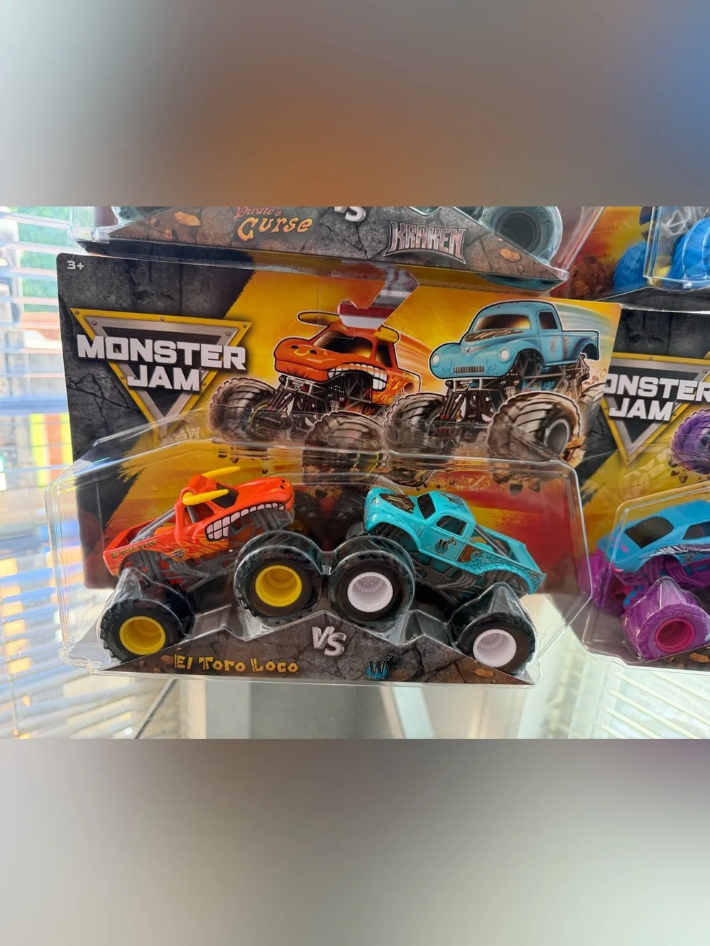Monster Jam 1.64 serie 34 Kraken/Pirate’s Curse/Grave Digger/El toro Loco